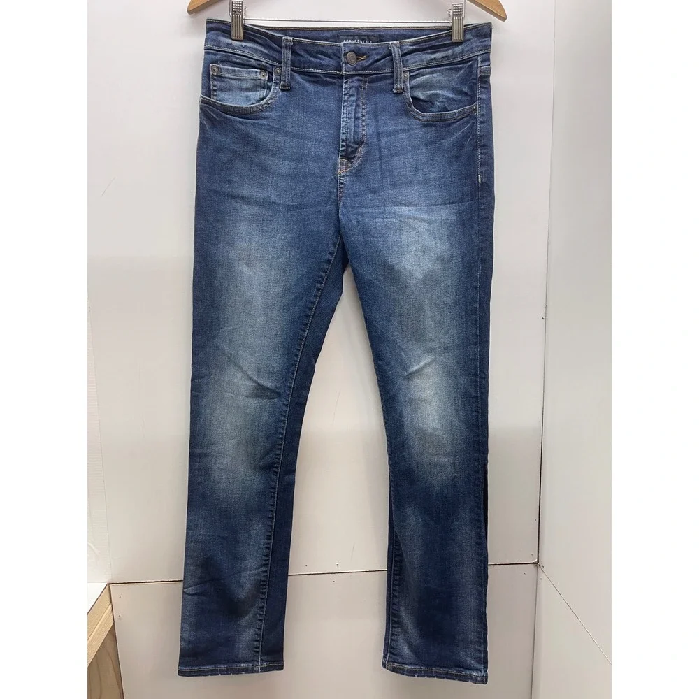 Aeropostale Slim Straight Medium Wash Denim Jeans 30x32
